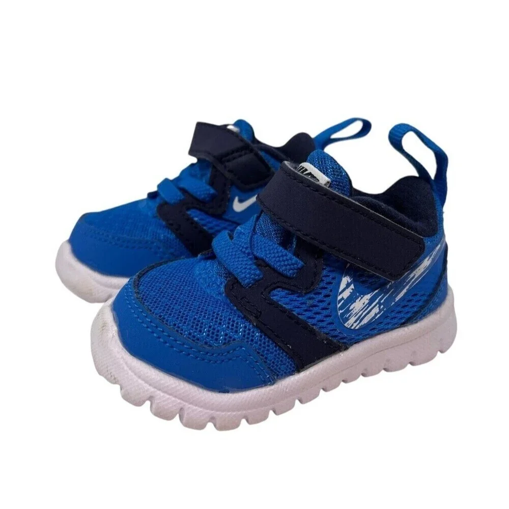 Nike Flex Experience 3 Size 2C Baby Shoes Blue 653703 Infant Toddler Sneakers